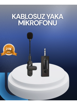 Profesyonel Ses Kayıt İçin Kablosuz Mini Yaka Mikrofonu