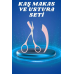 Profesyonel Taraklı Kaş Usturası Ve Kaş Makası Bıyık Alma Kaş Usturası