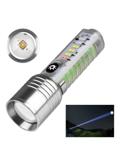 Profesyonel Tg Led Güçlü 8 Modlu Type-c 1000 Lümen Polis Çakarlı Şarjlı El Feneri