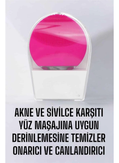 Profesyonel Yüz Temizleme Masaj Aleti Su Geçirmez, Kablosuz Şarj Özellikli Kolay Temizlenebilir