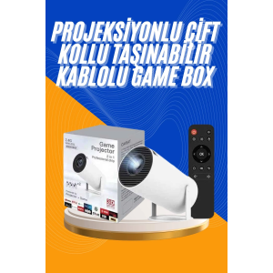 Projeksiyon Cihazı Video Oyun Konsolu 8 Gb Hafıza Lcd Ekran Kumandalı