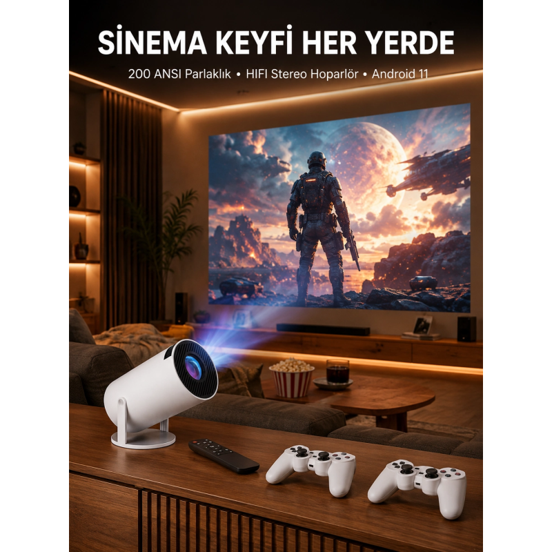 Projeksiyon Cihazı Video Oyun Konsolu 8 Gb Hafıza Lcd Ekran Kumandalı Yeni Nesil Projeksiyon Cihazı Video Oyun Konsolu 8 Gb Hafıza Lcd Ekran Kumandalı Yeni Nesil