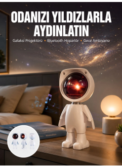 Projeksiyon Güneş Lambası Astronot Gün Batımı Projektör Led Işıklı Yeni Nesil