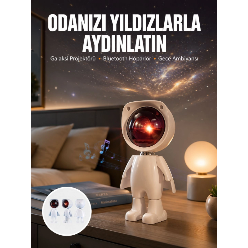 Projeksiyon Güneş Lambası Astronot Gün Batımı Projektör Led Işıklı Yeni Nesil Projeksiyon Güneş Lambası Astronot Gün Batımı Projektör Led Işıklı Yeni Nesil