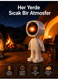 Projektör Atmosfer Işık Lambası Projektör Güneş Lambası Masa Lambası