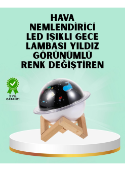 Projektör Işığı Bulunan Usb Bağlantılı Mini Aromaterapi Destekli Hava Nemlendirici