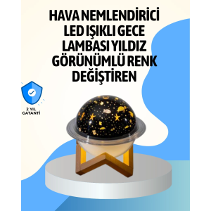 Projektör Işıklı Ve Aromaterapi Destekli Taşınabilir Nemlendirici Cihaz Usb Bağlantılı