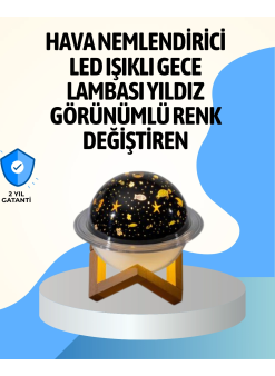 Projektör Işıklı Ve Aromaterapi Destekli Taşınabilir Nemlendirici Cihaz Usb Bağlantılı