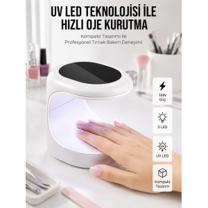 Protez Tırnak Kurutucu Kalıcı Oje Led Oje Kurutucu Uv Işınlı Taşınabilir