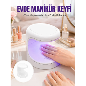 Protez Tırnak Kurutucu Kalıcı Oje Led Oje Kurutucu Uv Işınlı Taşınabilir Yeni Nesil