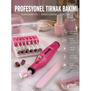 Protez Tırnak Manikür Ve Pedikür Seti Elektrikli