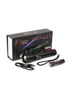 Ps-1600 Süper Parlak Led Zoomlu 5 Mod Su Geçirmez Profesyonel Kamp Bekçi Avcı Feneri