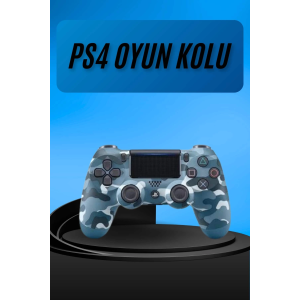 Ps4 Joystick Oyun Kolu Titreşimli Uzun Pil Ömrü Usb Şarj Kablolu