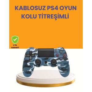 Ps4 Kablosuz Oyun Kolu Gecikmesiz Bağlantılı Ergonomik Tasarımlı