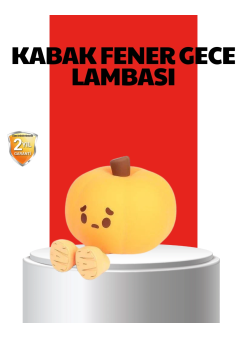 Pumpkin Led Night Light Dokunmatik Şarjlı Silikon Gece Lambası
