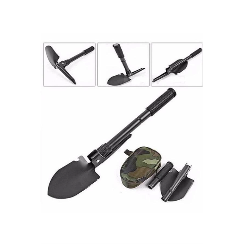 Pusulalı Katlanabilen Portatif Çantalı Mini Kazma Kürek Seti Pusulalı Katlanabilen Portatif Çantalı Mini Kazma Kürek Seti
