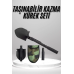 Pusulalı Katlanabilen Portatif Çantalı Mini Kazma Kürek Seti Pusulalı Katlanabilen Portatif Çantalı Mini Kazma Kürek Seti