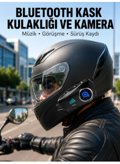 Q28 Kameralı Motosiklet Kask Kulaklık Bluetooth 5.3 Su Geçirmez 1080p Hd Yeni Nesil