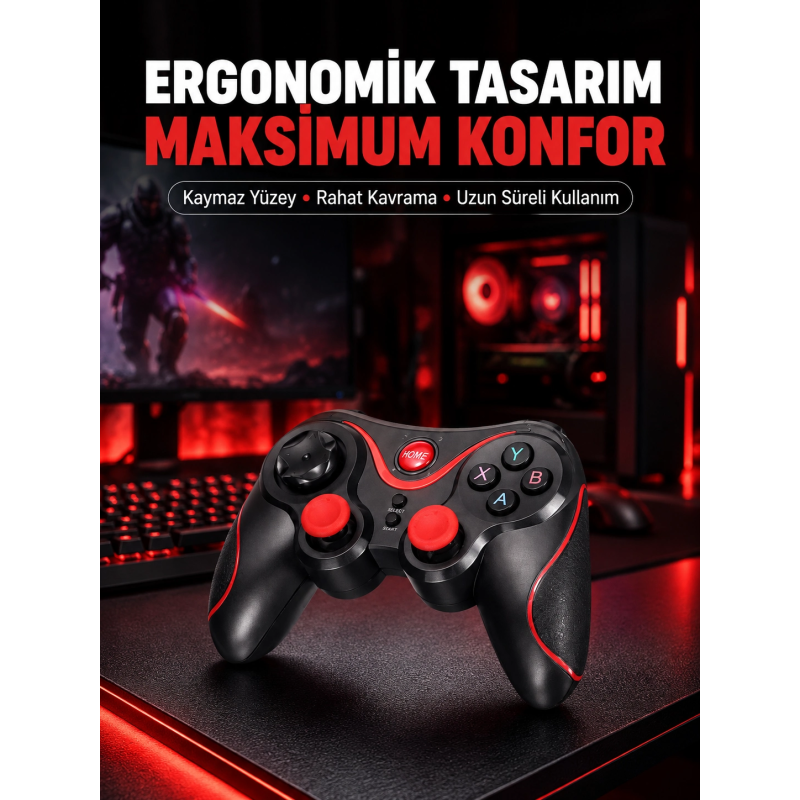 Rahat Kavrama Ve Düşük Gecikme Teknolojili Gamepad Rahat Kavrama Ve Düşük Gecikme Teknolojili Gamepad