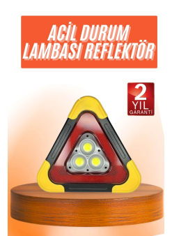 Reflektör Güneş Enerjili Taşınabilir Portatif Acil Güvenlik Işığı Araba Acil Uyarı Işığı