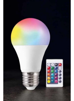 Renk Değiştirebilen Rgb Işıklı Led Ampul A+enerji 10 Watt Led Işık
