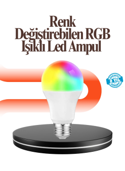 Renk Değiştiren Rgb Led Ampul 16 Renk Uzaktan Kumandalı 2025 Model