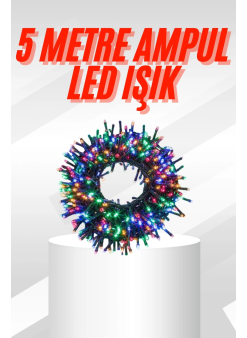 Renk Pilli Led Işık Çok Fonksiyonlu Enerji Tasarruflu 5 Metre