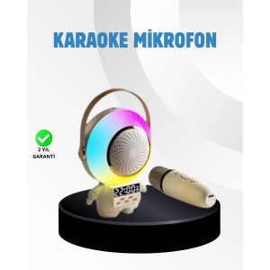 Renkli Işıklı Astronot Mini Bluetooth Speaker Ve Karaoke Mikrofon