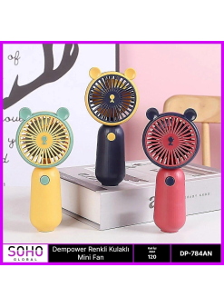 Renkli Kulaklı Mini Fan