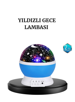 Renkli Led Gece Lambası 6 Işık Modlu Çocuk Odası Atmosfer Aydınlatma