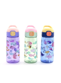 Renkli Pipetli Suluk 600 Ml Bpa İçermez Alk2968