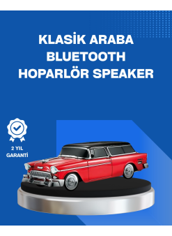 Retro Araba Şekilli Kablosuz Bluetooth Hoparlör