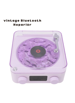 Retro Bluetooth Hoparlör Mor