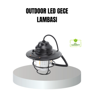 Retro Kamp Lambası Su Geçirmez Taşınabilir Gece Işığı Uzun Pil Ömürlü