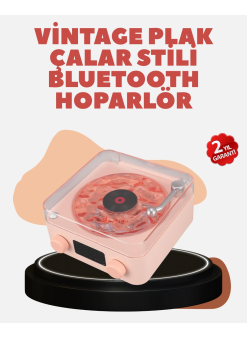 Retro Kristal Netliğinde Ses – Gece Işıklı Retro Bluetooth Hoparlör
