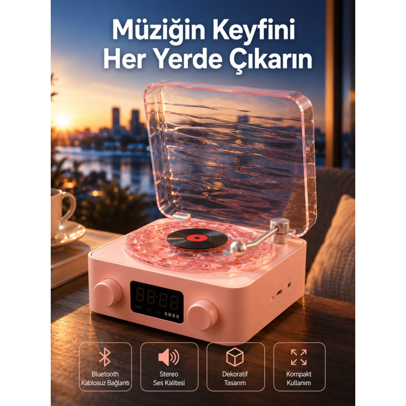 Retro Kristal Netliğinde Ses – Gece Işıklı Retro Bluetooth Hoparlör Yeni Nesil Retro Kristal Netliğinde Ses – Gece Işıklı Retro Bluetooth Hoparlör Yeni Nesil
