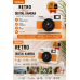 Retro Mini Dijital Kamera 1080p 1.47 İnç Flip Ekranlı Flaşlı Selfie Vlog Kamerası 4gb Sd Hediyeli Turuncu Retro Mini Dijital Kamera 1080p 1.47 İnç Flip Ekranlı Flaşlı Selfie Vlog Kamerası 4gb Sd Hediyeli Turuncu