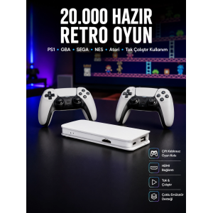 Retro Oyun Konsolu – 20.000 Yüklü Oyun