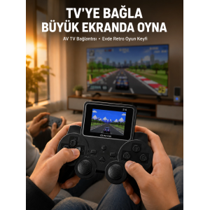 Retro Oyun Konsolu 520 Klasik Oyunlu Şarj Edilebilir El Konsolu