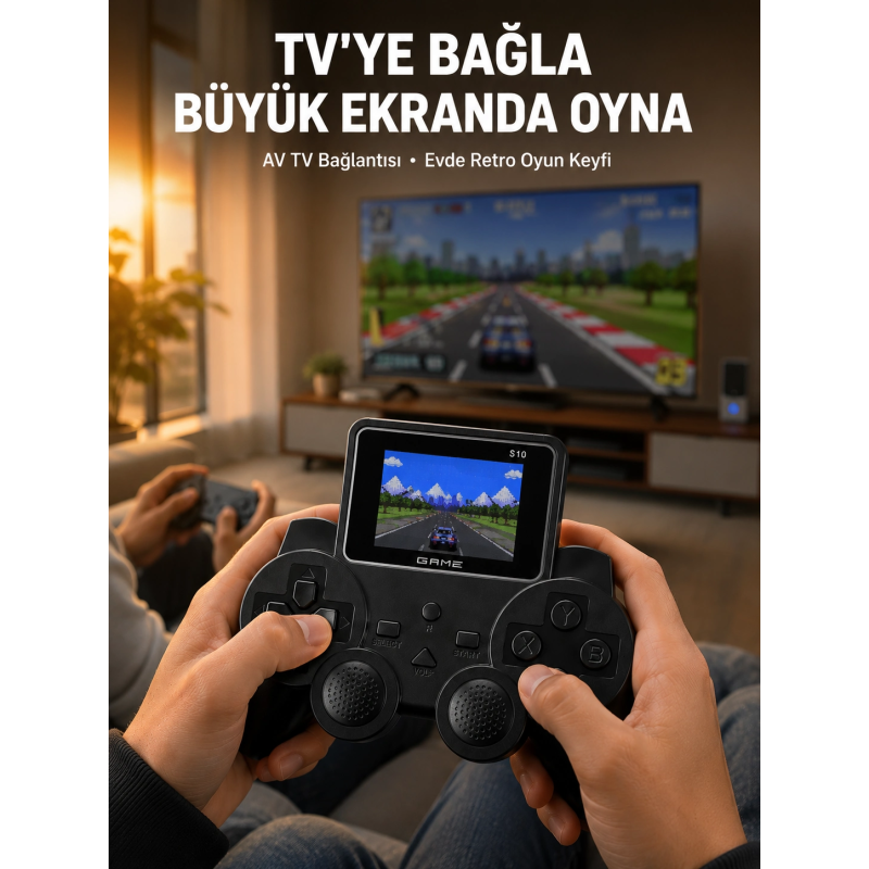 Retro Oyun Konsolu 520 Klasik Oyunlu Şarj Edilebilir El Konsolu Retro Oyun Konsolu 520 Klasik Oyunlu Şarj Edilebilir El Konsolu