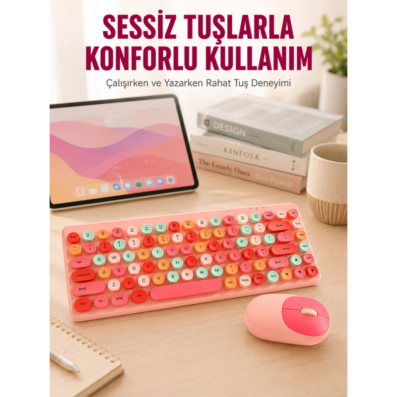 Retro Tarz Bluetooth 5.1 Klavye – Win/osx/android/ios Uyumlu Yeni Nesil Retro Tarz Bluetooth 5.1 Klavye – Win/osx/android/ios Uyumlu Yeni Nesil