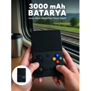 Retro Taşınabilir Oyun Konsolu 3.5 İnç Ips Ekran 26 Emülatör Destekli 64gb El Tipi Oyun Cihazı