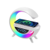 Rgb Gece Lambalı Kablosuz Şarj Cihazlı Bluetooth Hoparlör Dijital Saat