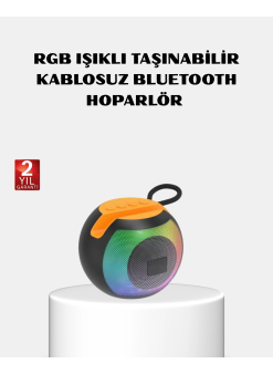 Rgb Işıklı Bluetooth Hoparlör – 360° Stereo Ses Ve 8 Saat Çalma Süresi