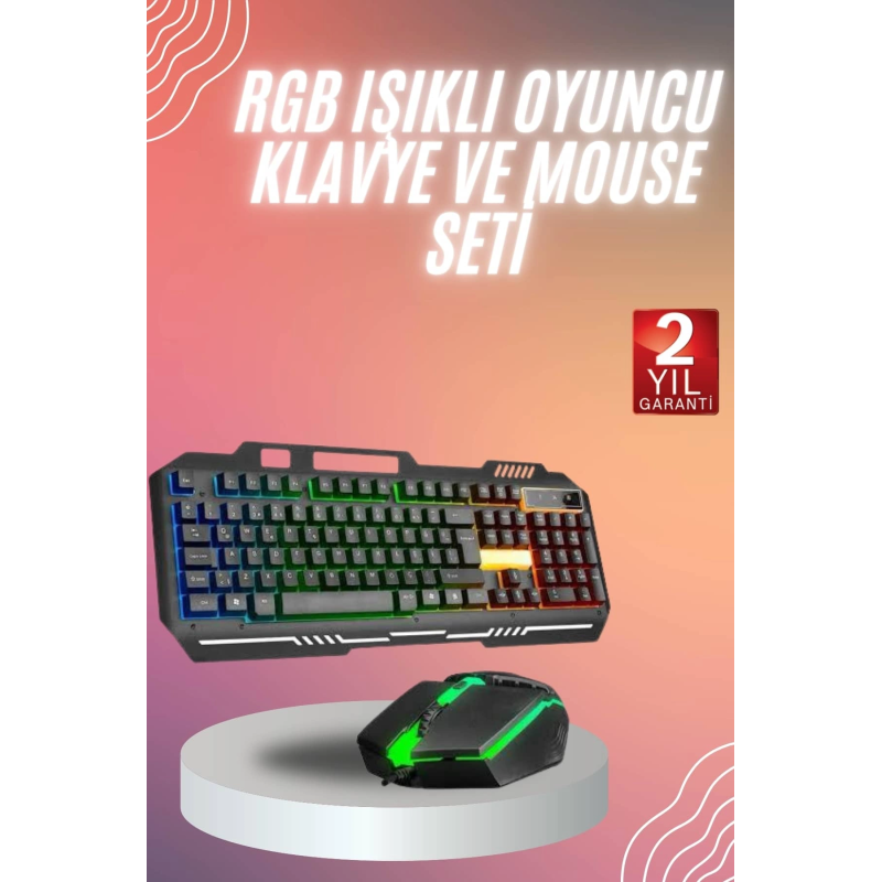 Rgb Işıklı Klavye Q Klavye Mouse Hediyeli Rgb Işıklı Klavye Q Klavye Mouse Hediyeli