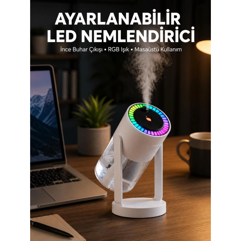 Rgb Işıklı Hava Nemlendirici Ultrasonik Teknoloji Ve Portatif Tasarım Yeni Nesil Rgb Işıklı Hava Nemlendirici Ultrasonik Teknoloji Ve Portatif Tasarım Yeni Nesil