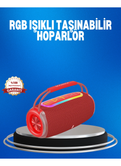 Rgb Led Işıklı 20w Taşınabilir Hoparlör Bluetooth 5.3 + Type-c Şarj
