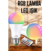 Rgb Led Lamba Led Işık Ampul Renk Değiştirebilen 100 Watt