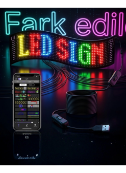 Rgb Led Matrix Panel 60 Cm 16x96 Piksel Kayan Yazı Ve Animasyon Destekli