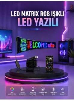 Rgb Led Panel Renkli Işık Efektli Dekoratif Aydınlatma